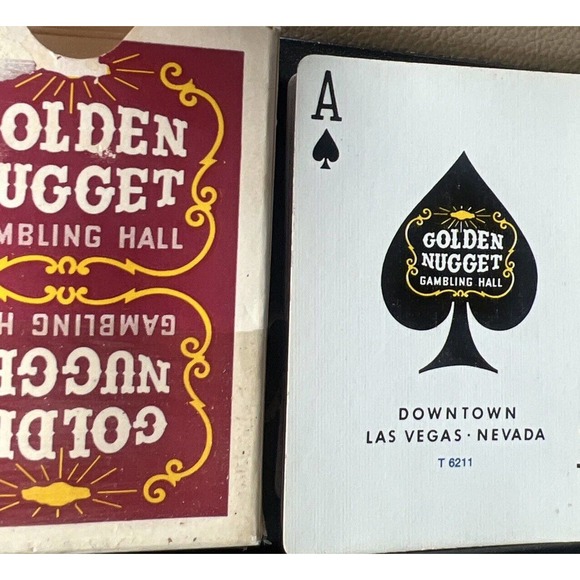 Golden Nugget Playing Cards Type 3 And 4 Black, Red , Green 70s-80s Casino Poker - Picture 7 of 16